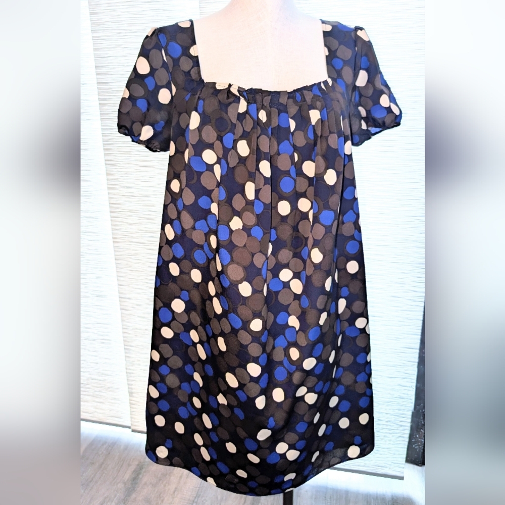 Moschino Kids Dress - Blue and White Polka Dots